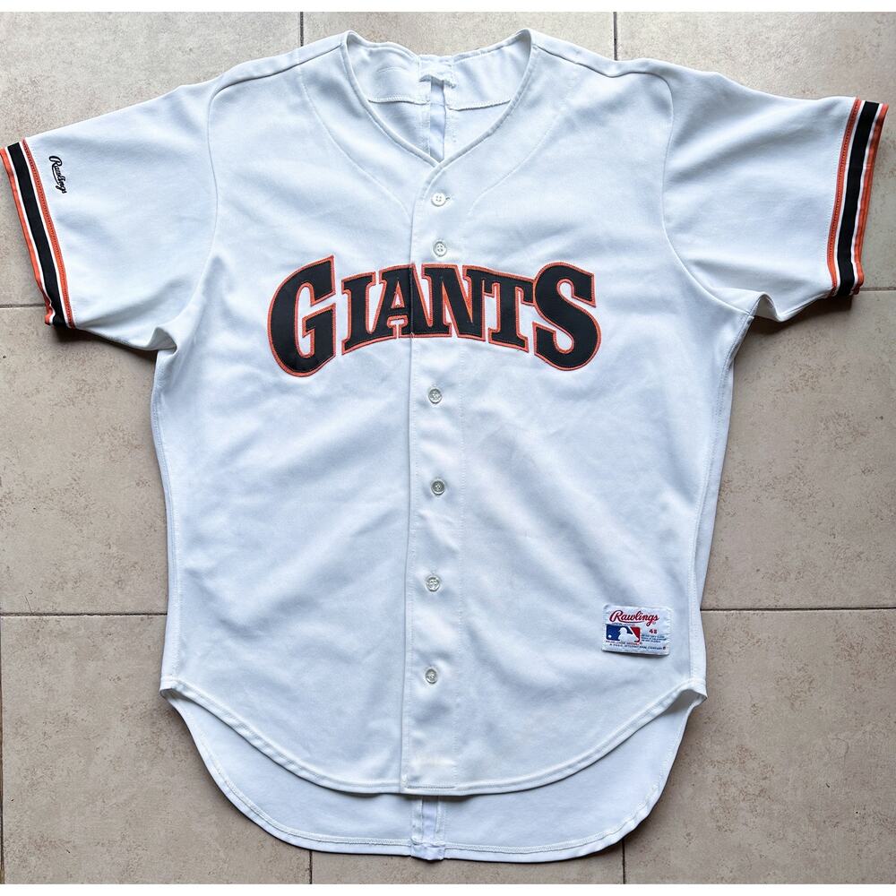 San Francisco Giants 90s RAWLINGS Authentic jersey 48 XL white MLB baseball vtg